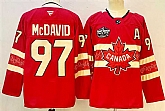 Men's Canada #97 Connor McDavid Red 2025 4 Nations Face-Off Premium Stitched Jersey,baseball caps,new era cap wholesale,wholesale hats